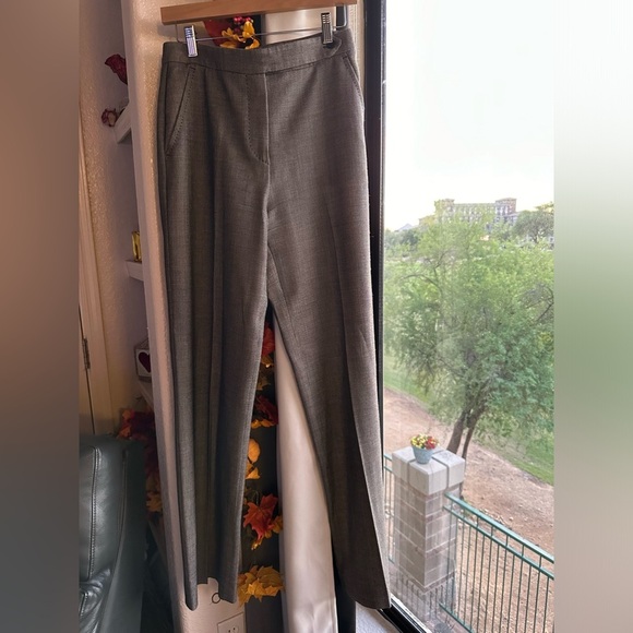 MaxMara Wool Blend straight-leg long inseam textured weave pants size 6 (small) - Picture 14 of 15